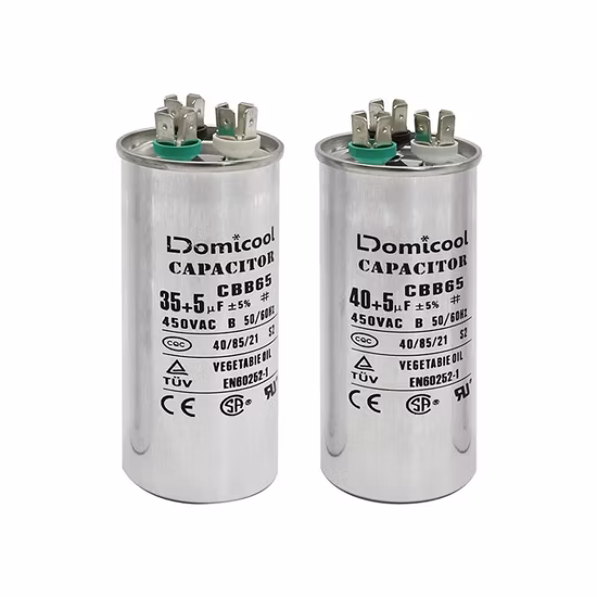 Cbb65 AC Motor Run Film AC Condensador para motor con el mejor precio